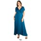 Plus Size 24/7 Comfort Apparel Empire Waist Maxi Dress - image 5