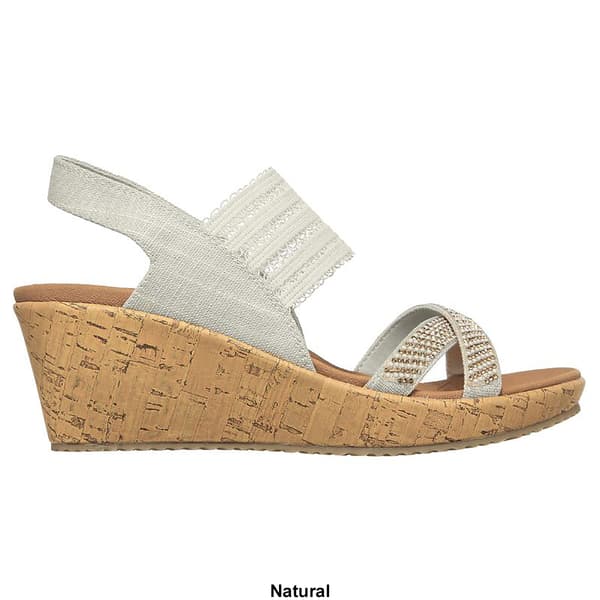 Womens Skechers Beverlee Fancy Sips Slingback Wedge Sandals