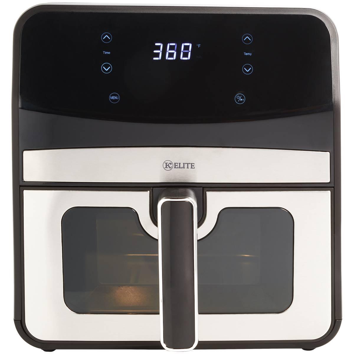 Kitchen Elite 8qt. Stainless Steel Air Fryer with Window