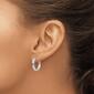 Gold Classics&#8482; 14kt. White Gold 20mm Hoop Earrings - image 3