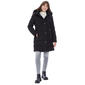 Womens Nine West Long Heavyweight Puffer Coat with Faux Fur Hood - image 1