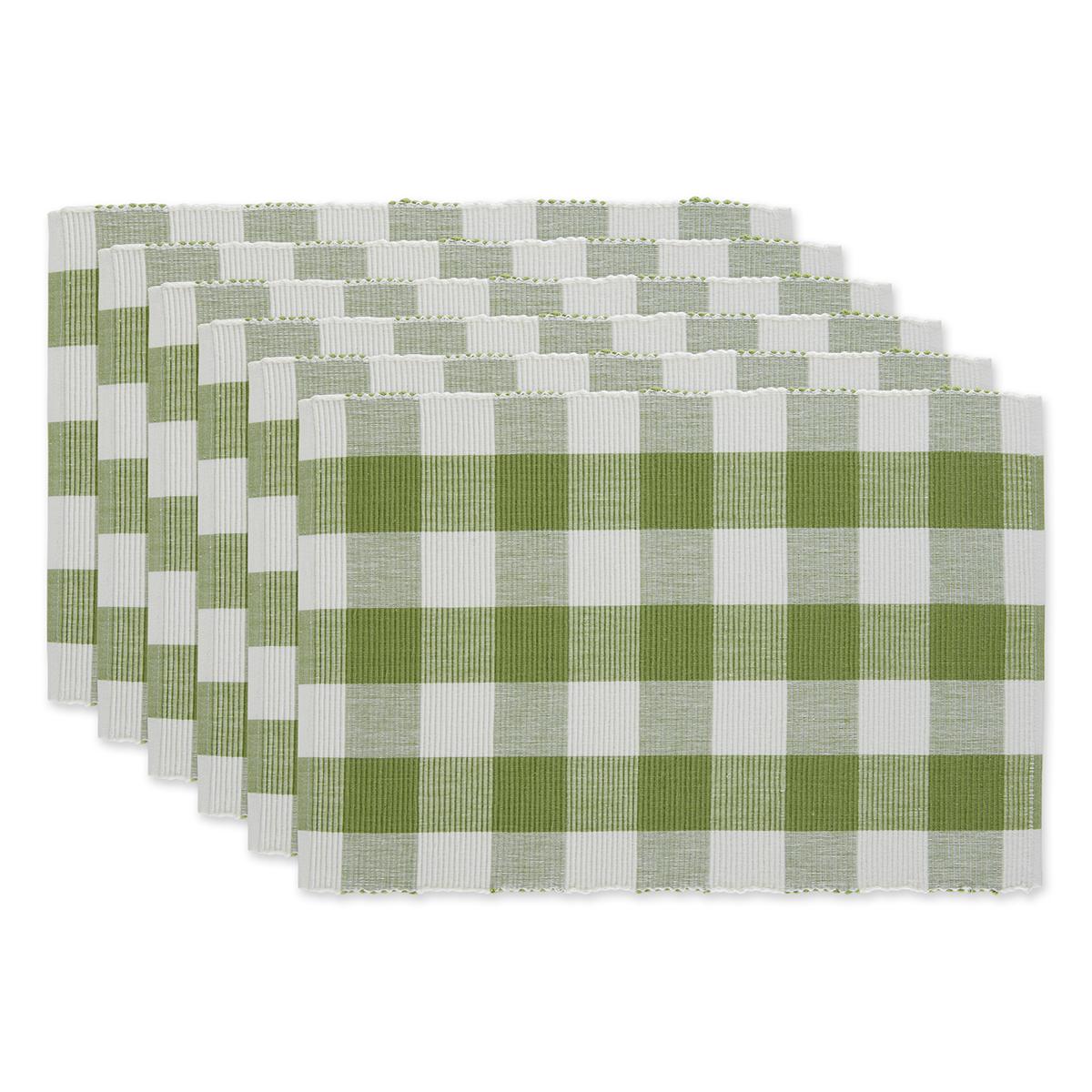 DII® Design Imports Buffalo Check Placemats - Set of 6