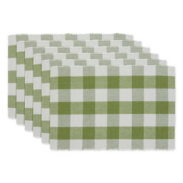 DII(R) Design Imports Buffalo Check Placemats - Set of 6