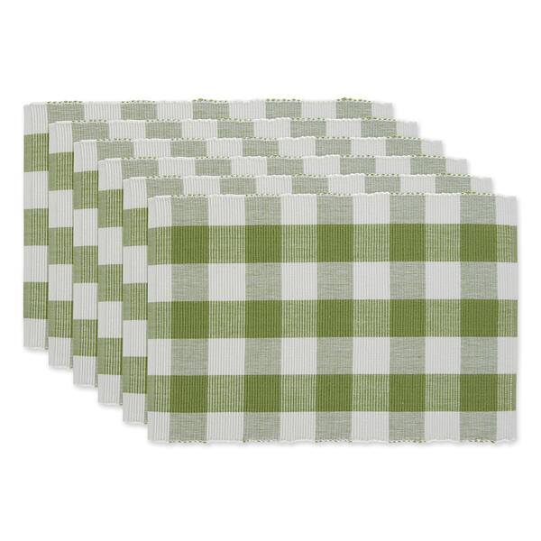 DII(R) Design Imports Buffalo Check Placemats - Set of 6 - image 