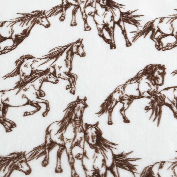 Wrangler Mustangs Soft Plush Throw