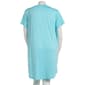 Plus Size Jaclyn Short Sleeve Flamingo Hibiscus Nightshirt - image 3