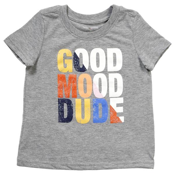 Toddler Boy Tales & Stories Short Good Mood Sleeve Graphic Tee - image 