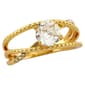 Ashley Cooper(tm) Gold-Tone CZ & Crystal Stone Ring - image 1