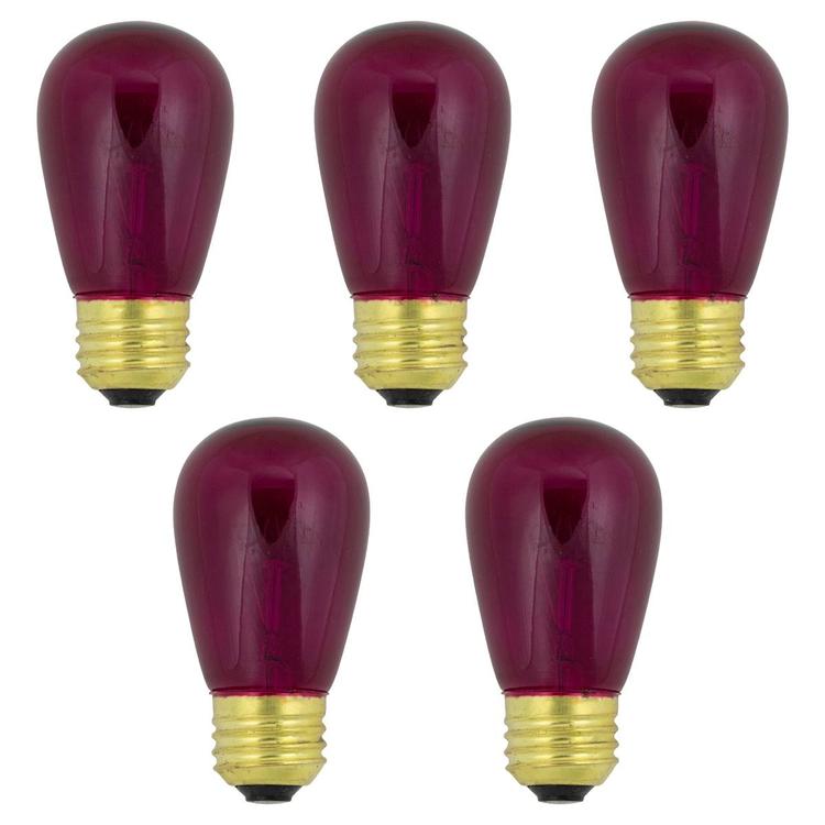 Northlight Seasonal 25pk. S14 Purple Christmas Replacement Bulbs