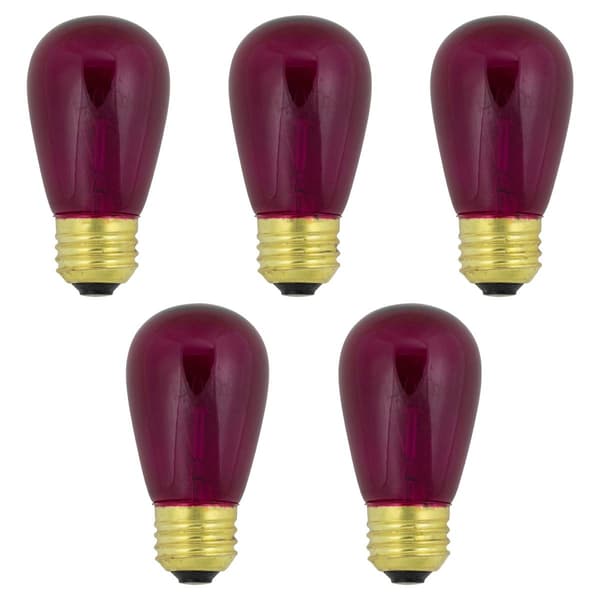 Northlight Seasonal 25pk. S14 Purple Christmas Replacement Bulbs
