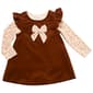 Baby Girl (12-18M) Rene Rofe(R) Bow & Leopard Corduroy Jumper Dress - image 1
