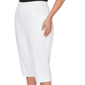 Plus Size Alfred Dunner Port Side Pull On Pearl Hem Capris - image 5