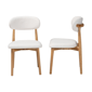 Baxton Studio Wattsu Boucle Upholstered Dining Chair - Set of 2 - image 3
