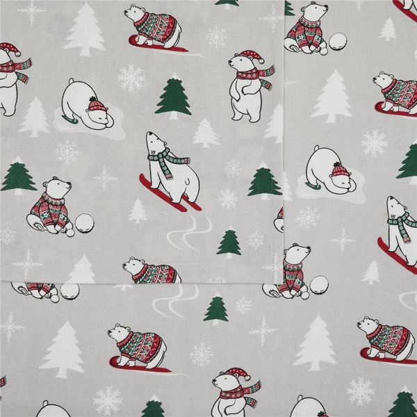 Truly Soft Polar Bear Flannel Sheet Set - image 
