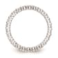 Pure Fire 14kt. White Gold Lab Grown Diamond Prong Eternity Band - image 3