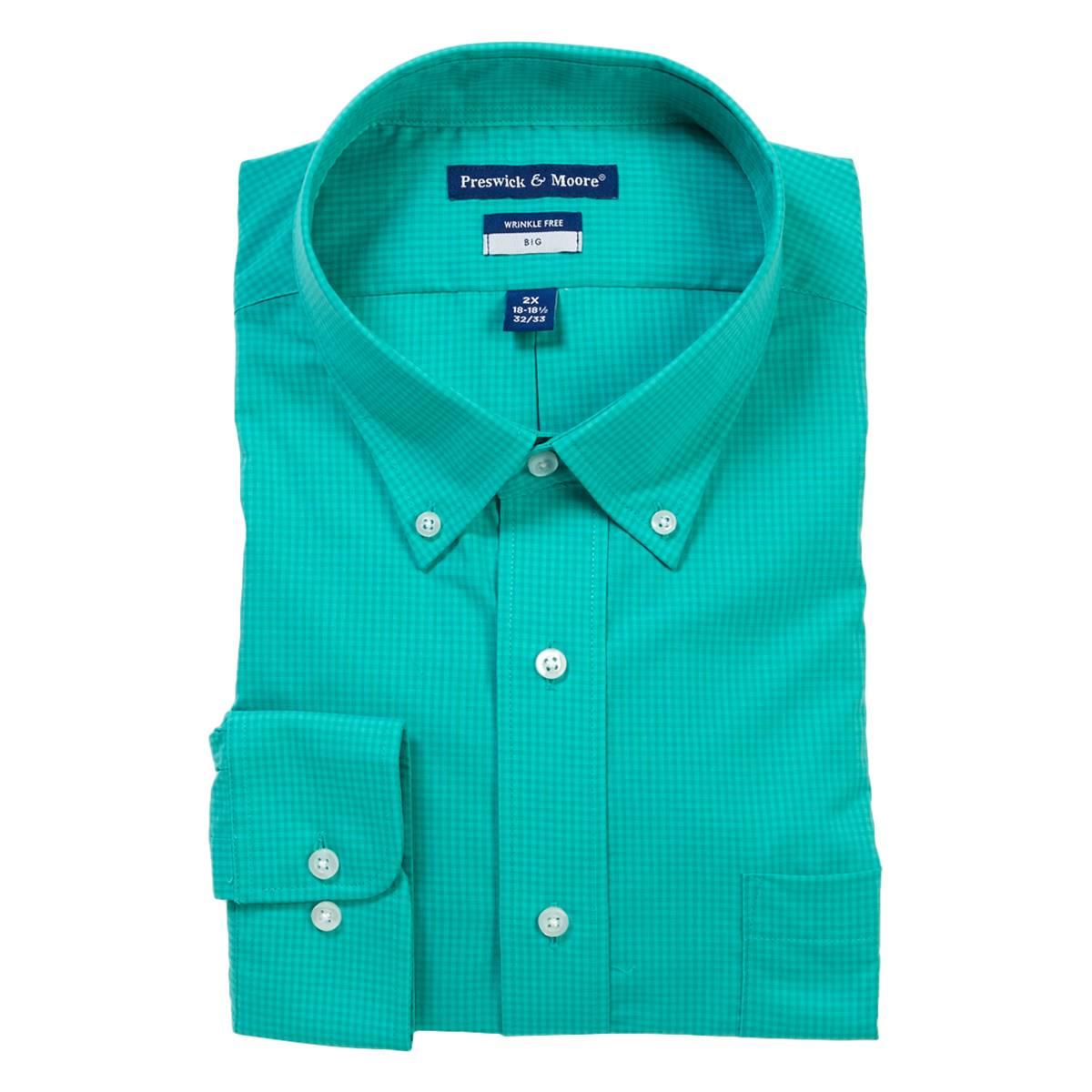 Mens Big & Tall Preswick & Moore® Stretch Dress Shirt -...