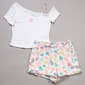 Girls (7-16) No Comment One Shoulder Bead Strap Shell Set - image 1