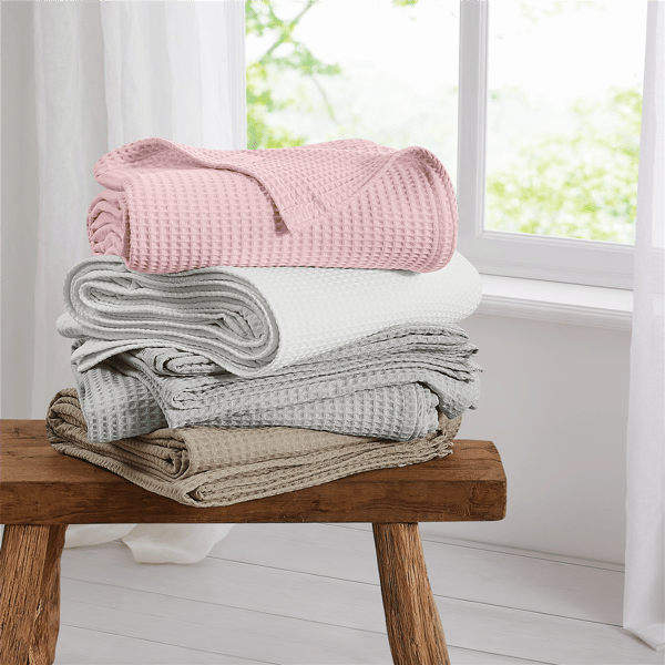The Farmhouse by Rachel Ashwell Cotton Waffle Throw