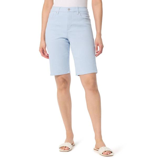 Womens Gloria Vanderbilt Amanda Solid Bermuda Shorts