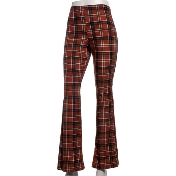Juniors Jolie & Joy Evening Plaid Yummy Flare Leggings