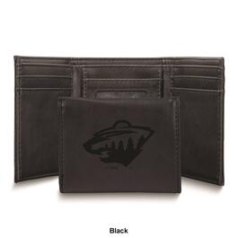 Mens NHL Minnesota Wild Faux Leather Trifold Wallet