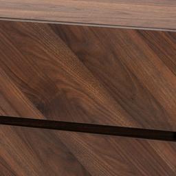 Baxton Studio Hartman Walnut Brown Finished Wood Shoe Cabinet