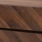 Baxton Studio Hartman Walnut Brown Finished Wood Shoe Cabinet - image 5
