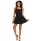 Juniors Dear Moon Laguna Scuba Drop Waist Halter Skater Dress - image 2