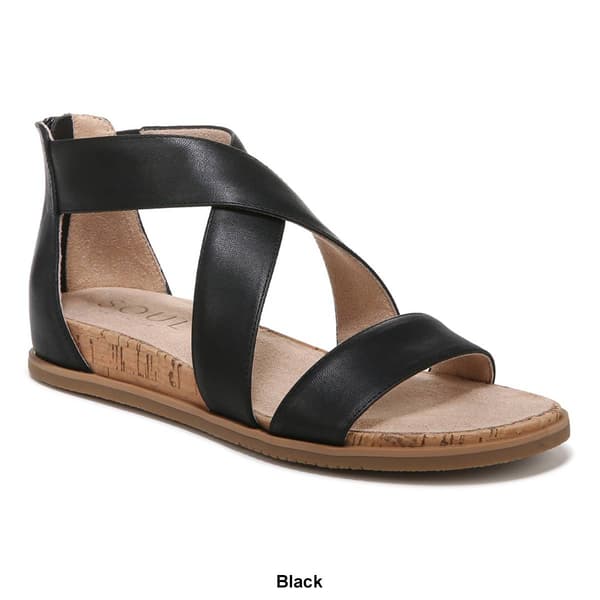 Womens SOUL Naturalizer Cindi Strappy Sandals - Black