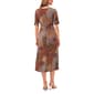 Womens MSK Long Sleeve V-Neck  Midi Dress - image 2
