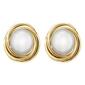 14kt. Gold over Sterling Silver Love Knot Stud Earrings - image 1