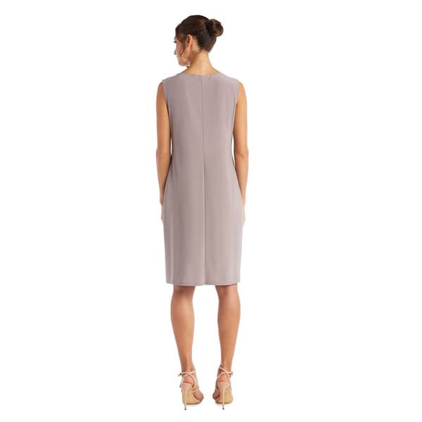 Womens R&M Richards Two-Piece Metallic Knit Jacket Dress