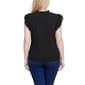 Womens NY Collection Double Flutter Sleeve Keyhole Neck Blouse - image 2