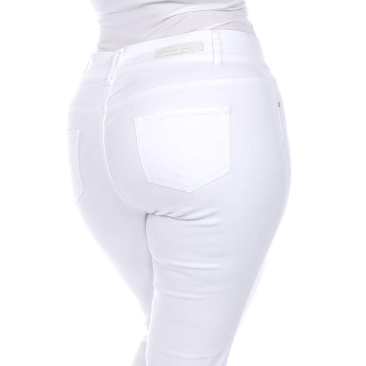 Plus Size White Mark Capri Jeans