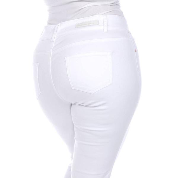 Plus Size White Mark Capri Jeans