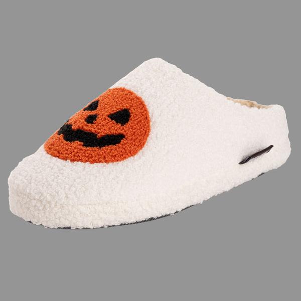 Womens MUK LUKS® Halloween Punch Needle Jack-O-Lantern Slippers