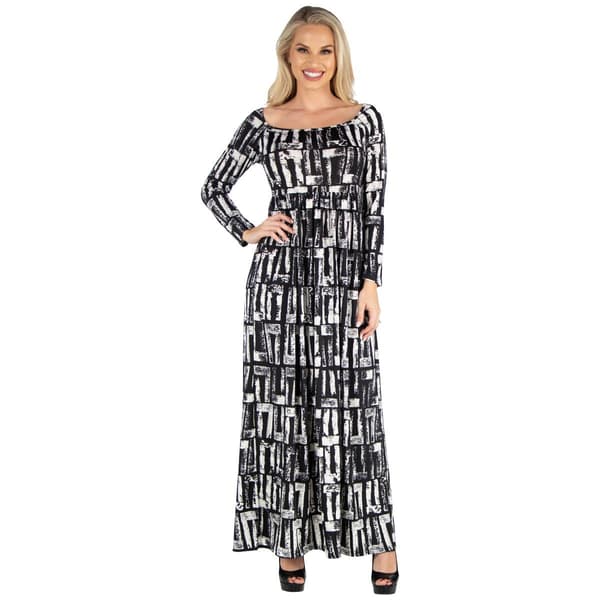 Womens 24/7 Comfort Apparel  Long Sleeve Empire Waist Dress - image 