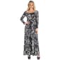 Womens 24/7 Comfort Apparel  Long Sleeve Empire Waist Dress - image 1