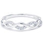 Sterling Silver Polished and Cubic Zirconia Infinity Band Ring - image 1