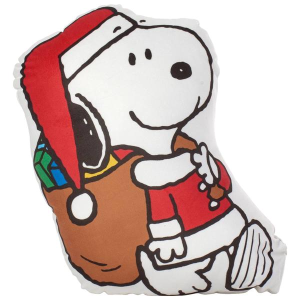 Nourison Peanuts(tm) Snoopy Santa Shaped Decorative Pillow - 12x18 - image 