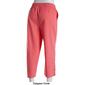 Womens Emily Daniels Solid Sheeting Capri Pants with Pockets - image 2