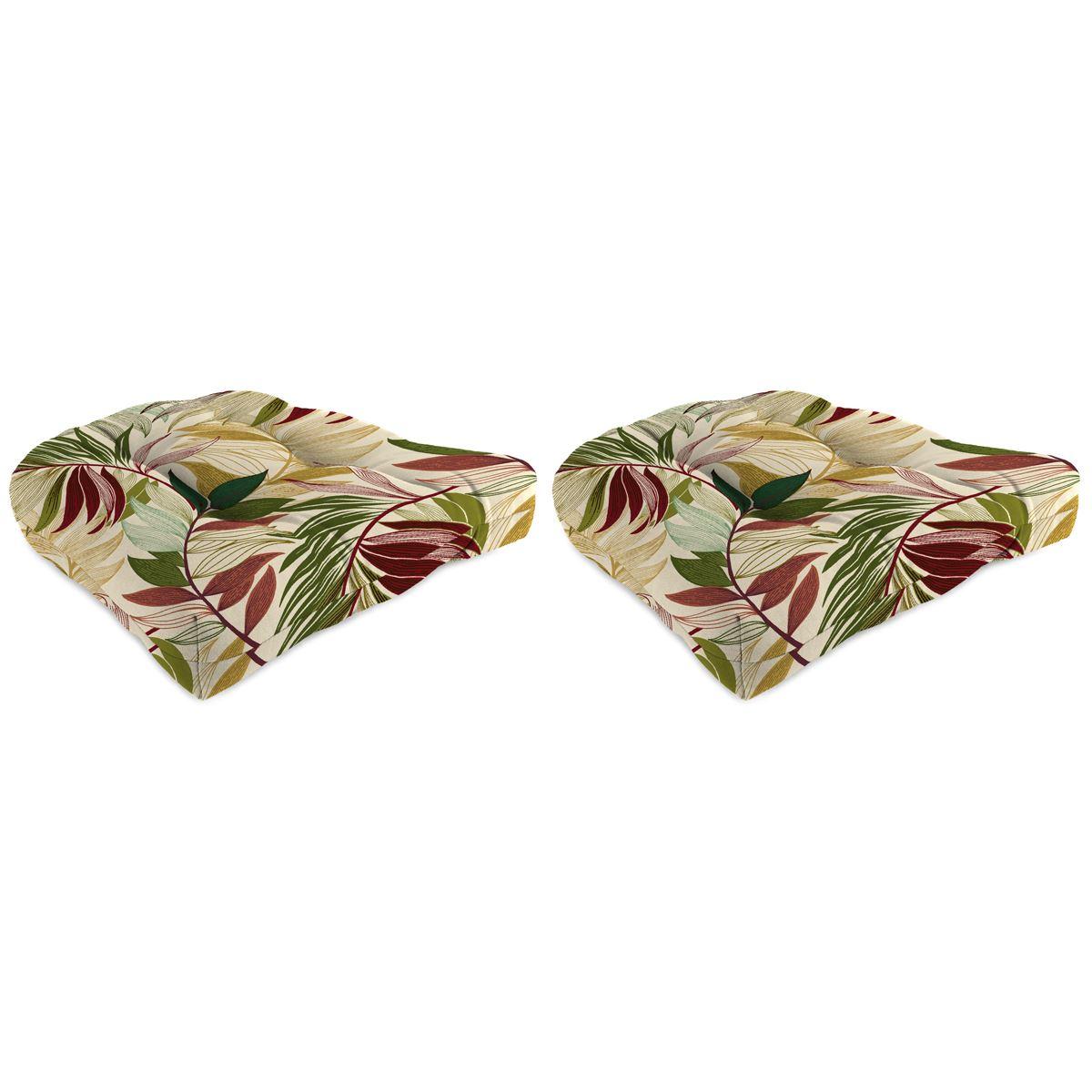 Jordan Manufacturing Wicker Chair Cushion Set - Oasis Gem