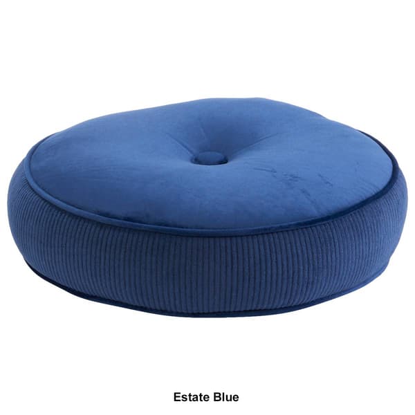 Milan Velvet Corduroy Round Decorative Pillow