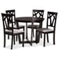 Baxton Studio Telma Modern Dark Brown Wood 5pc. Dining Set - image 1