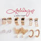 Ashley 6pr. Gold-Tone Hoop & Butterfly Stud Earrings - image 1