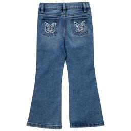 Girls (4-6x) YMI® 5-Pocket Flare Jeans with Butterfly Patches
