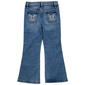Girls (4-6x) YMI® 5-Pocket Flare Jeans with Butterfly Patches - image 3