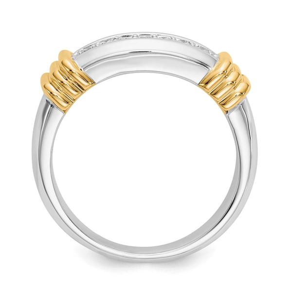 Mens Gentlemens Classics™ 14kt. Two Tone 1/4ctw. Diamond Ring
