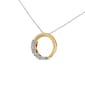 Haus of Brilliance 14kt. Yellow Gold Diamond Circle Hoop Pendant - image 2