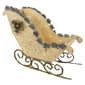 Elegant White Sisal Pre-Lit Christmas Sleigh - image 1